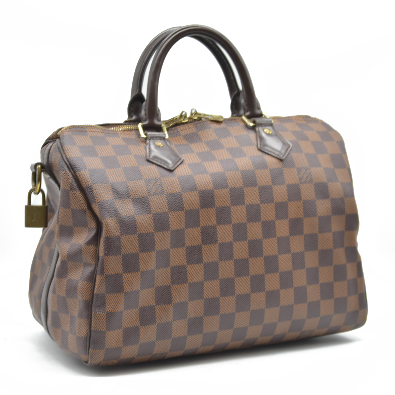 $1980 Louis Vuitton  Damier Ebene Speedy Bandouliere 30 2014 MB5114