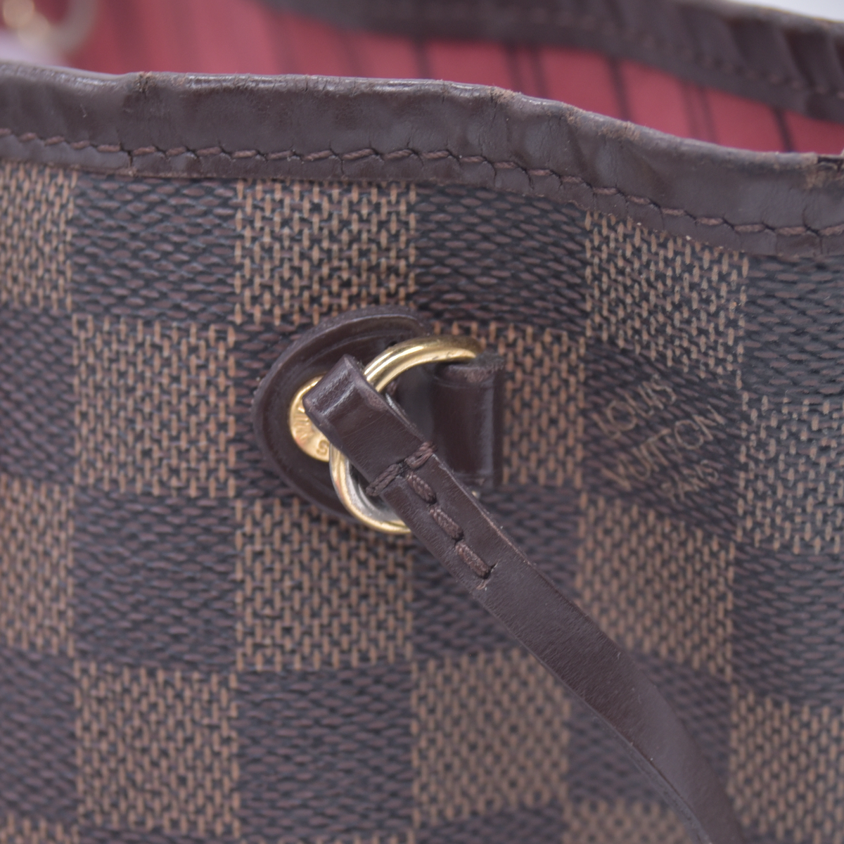 $2160 2008 Louis Vuitton Damier Ebene Neverfull PM  Tote Bag Handbag MB1048