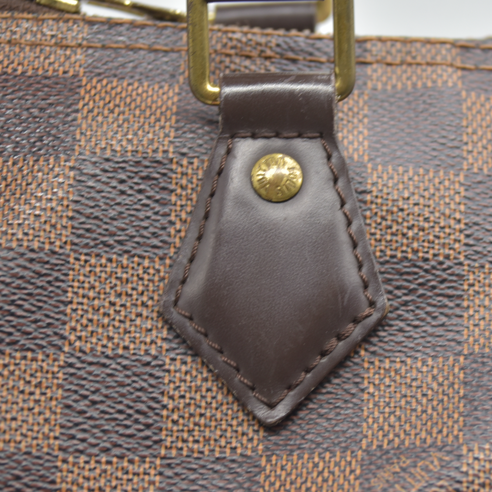 $1980 Louis Vuitton  Damier Ebene Speedy Bandouliere 30 2014 MB5114