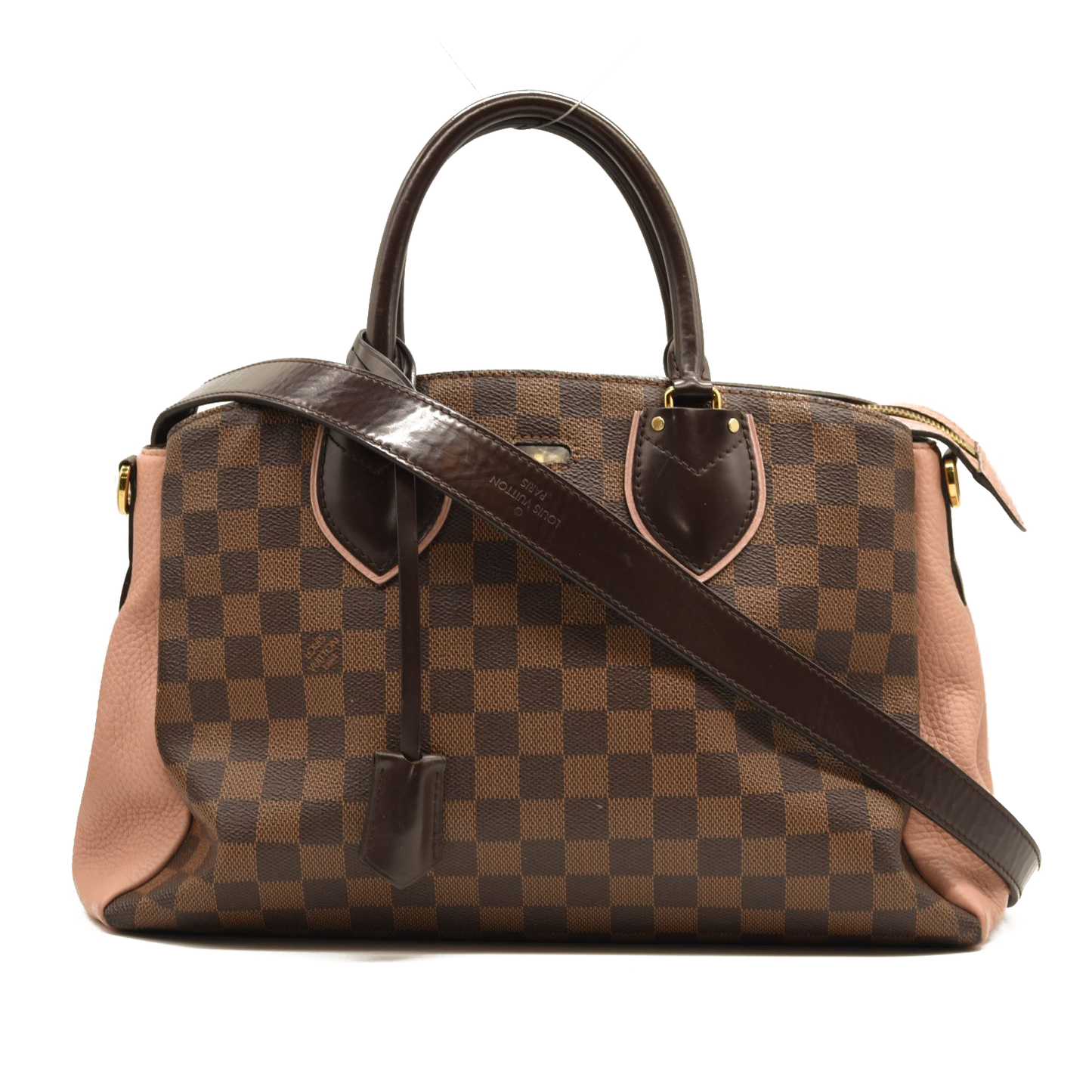 Louis Vuitton Cuir Taurillon Damier Ebene Normandy Pink