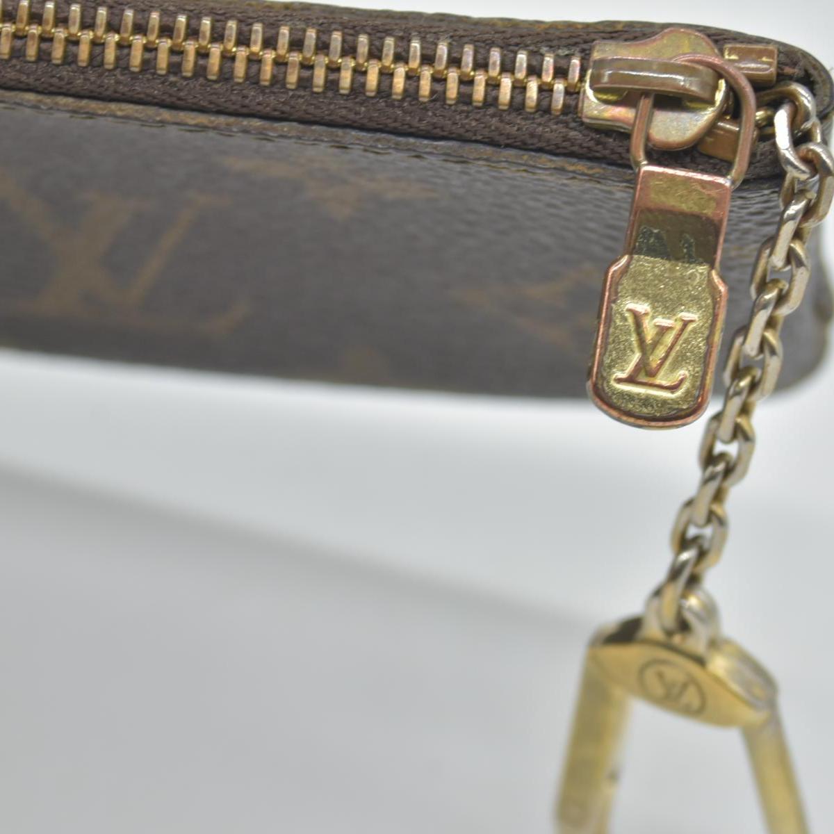 LOUIS VUITTON Monogram  Coin Purse Key Pochette Cles