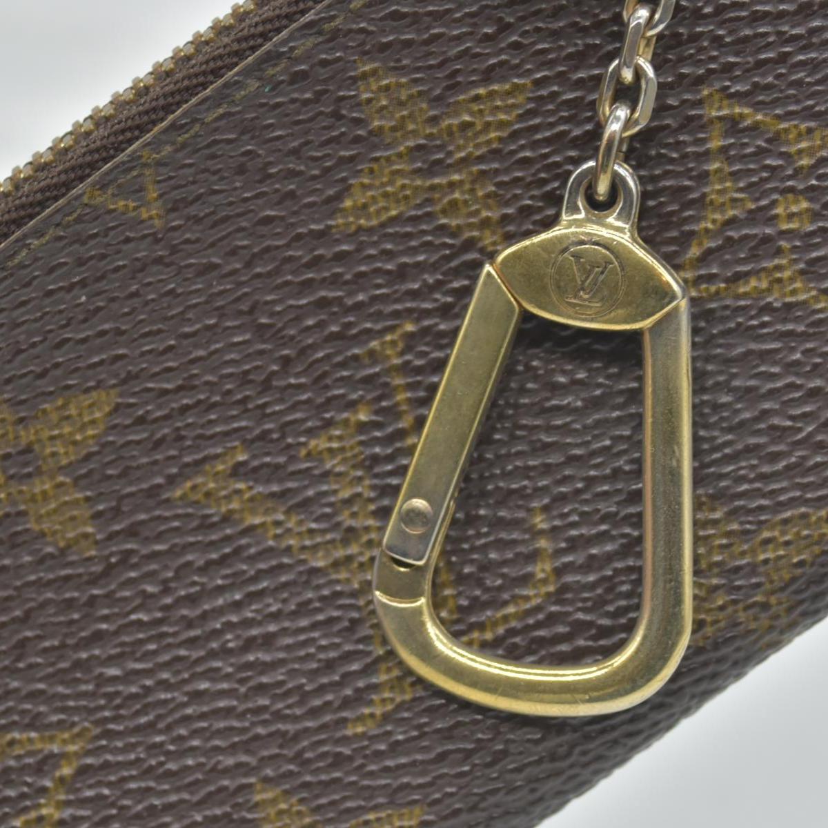 LOUIS VUITTON Monogram  Coin Purse Key Pochette Cles