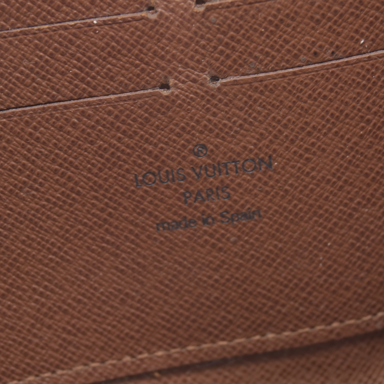 $915 2010 Louis Vuitton Monogram Zippy Zip Around Long Wallet Purse Brown CA2170