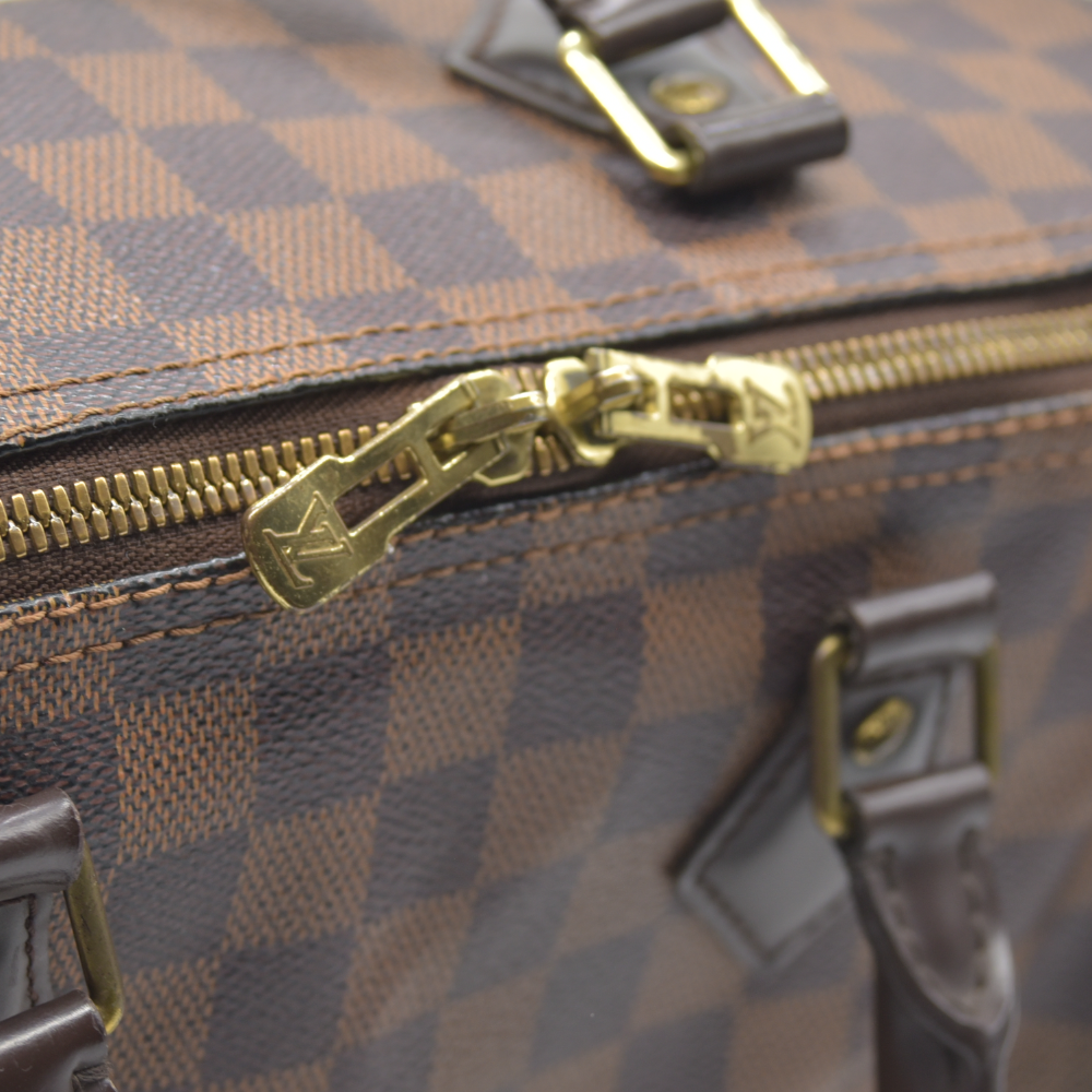 $1980 Louis Vuitton  Damier Ebene Speedy Bandouliere 30 2014 MB5114