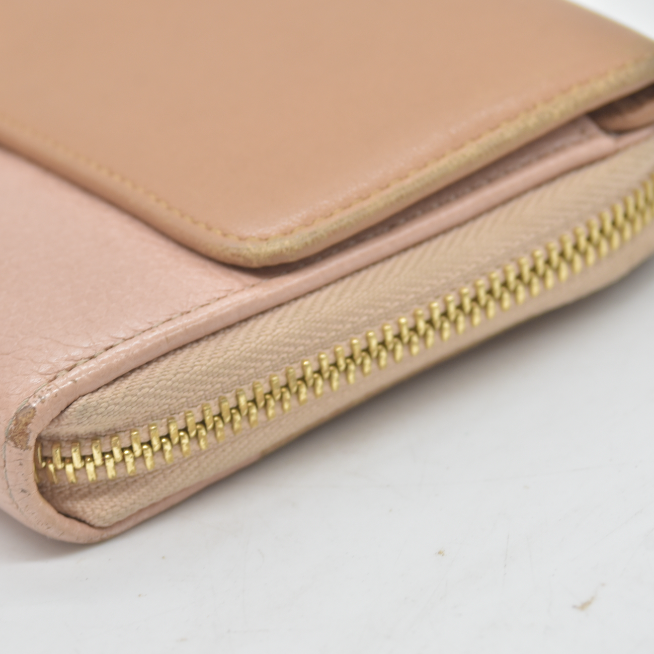 Chloe Indy Leather Zippy Long Wallet Purse Bicolor