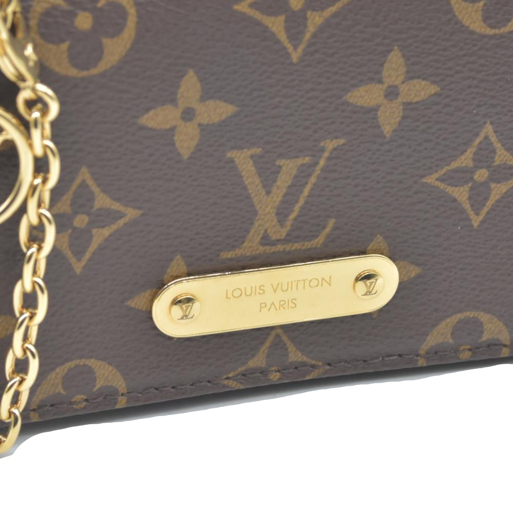 $1750 Louis Vuitton  Monogram Lily Wallet On Chain RFID Crossbody France