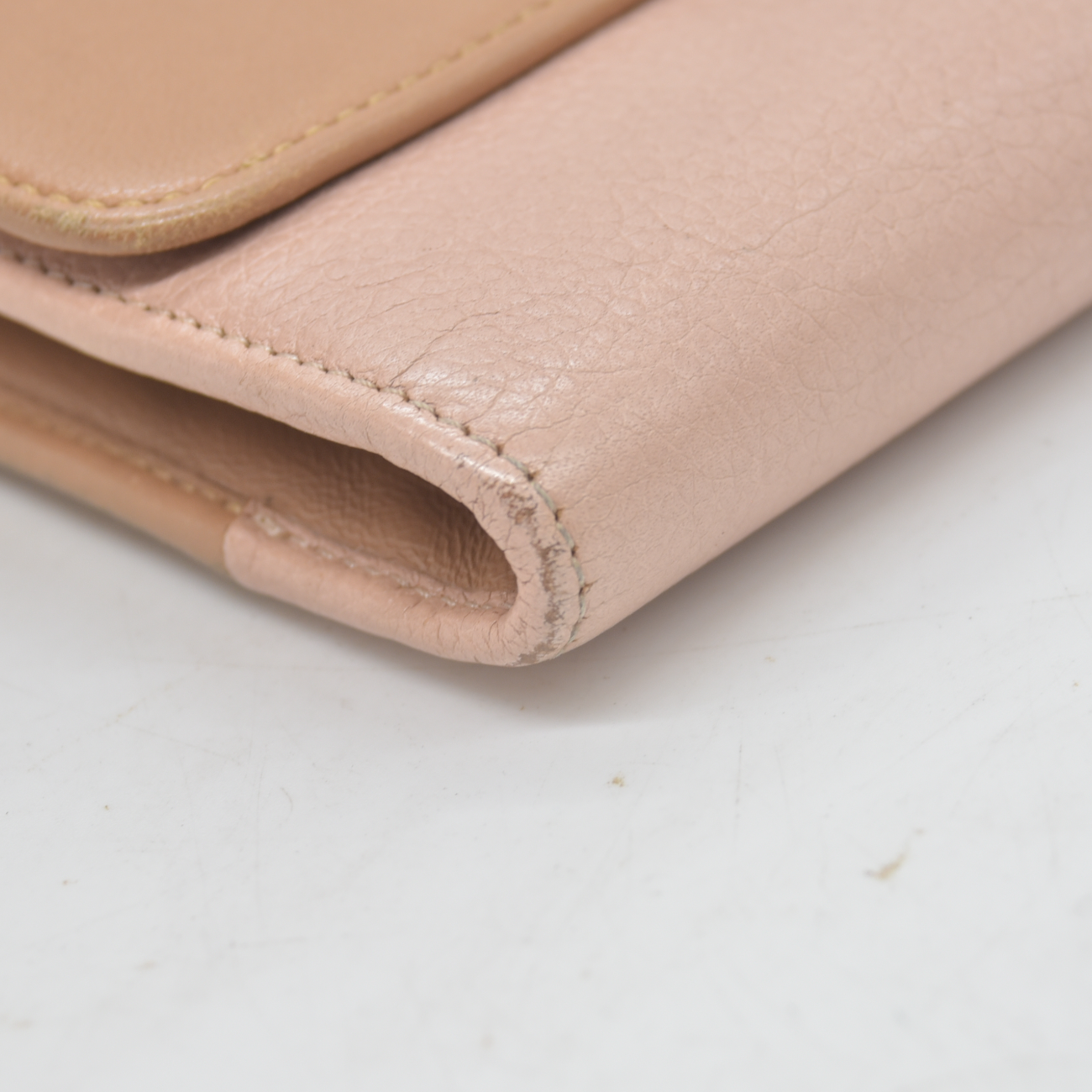 Chloe Indy Leather Zippy Long Wallet Purse Bicolor