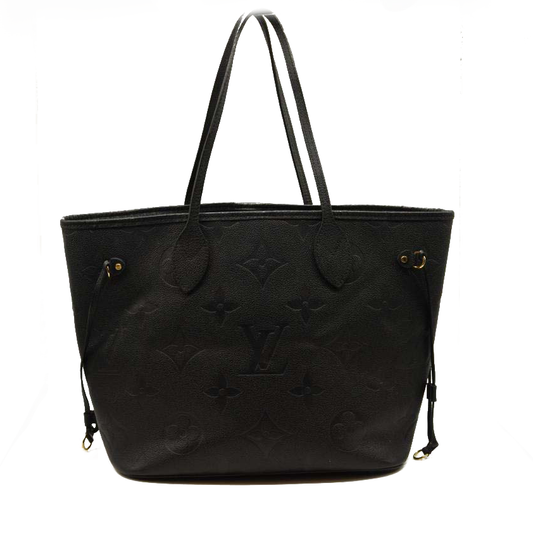 LOUIS VUITTON Empreinte Monogram Giant Neverfull MM Black