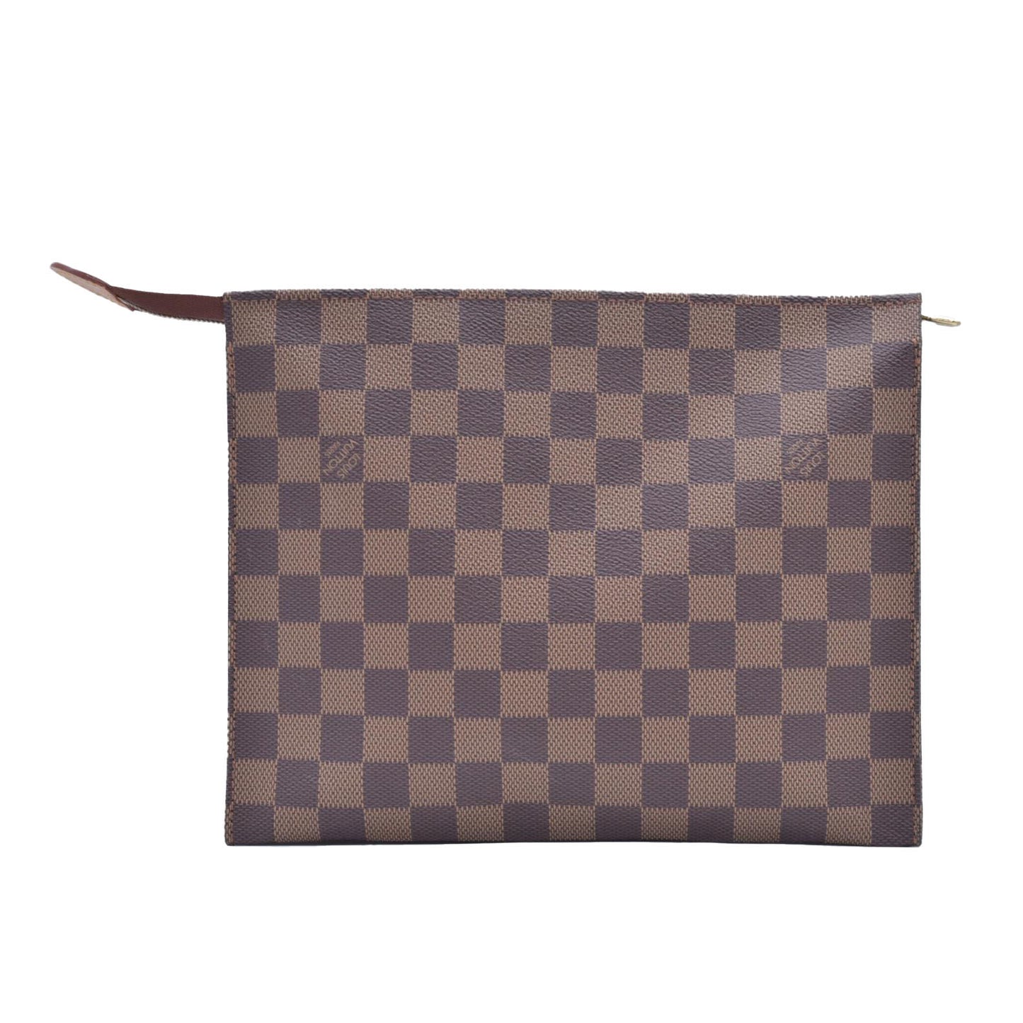 $760 1996 LOUIS VUITTON Damier Ebene Toiletry Pouch 26 TH0956