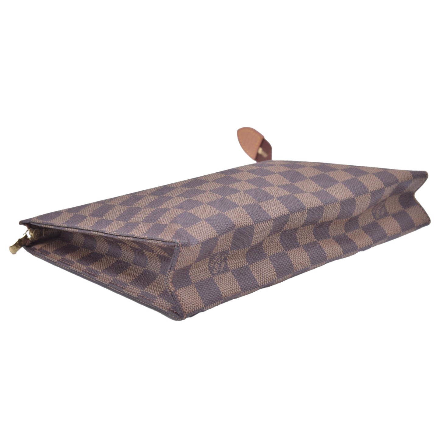 $760 1996 LOUIS VUITTON Damier Ebene Toiletry Pouch 26 TH0956