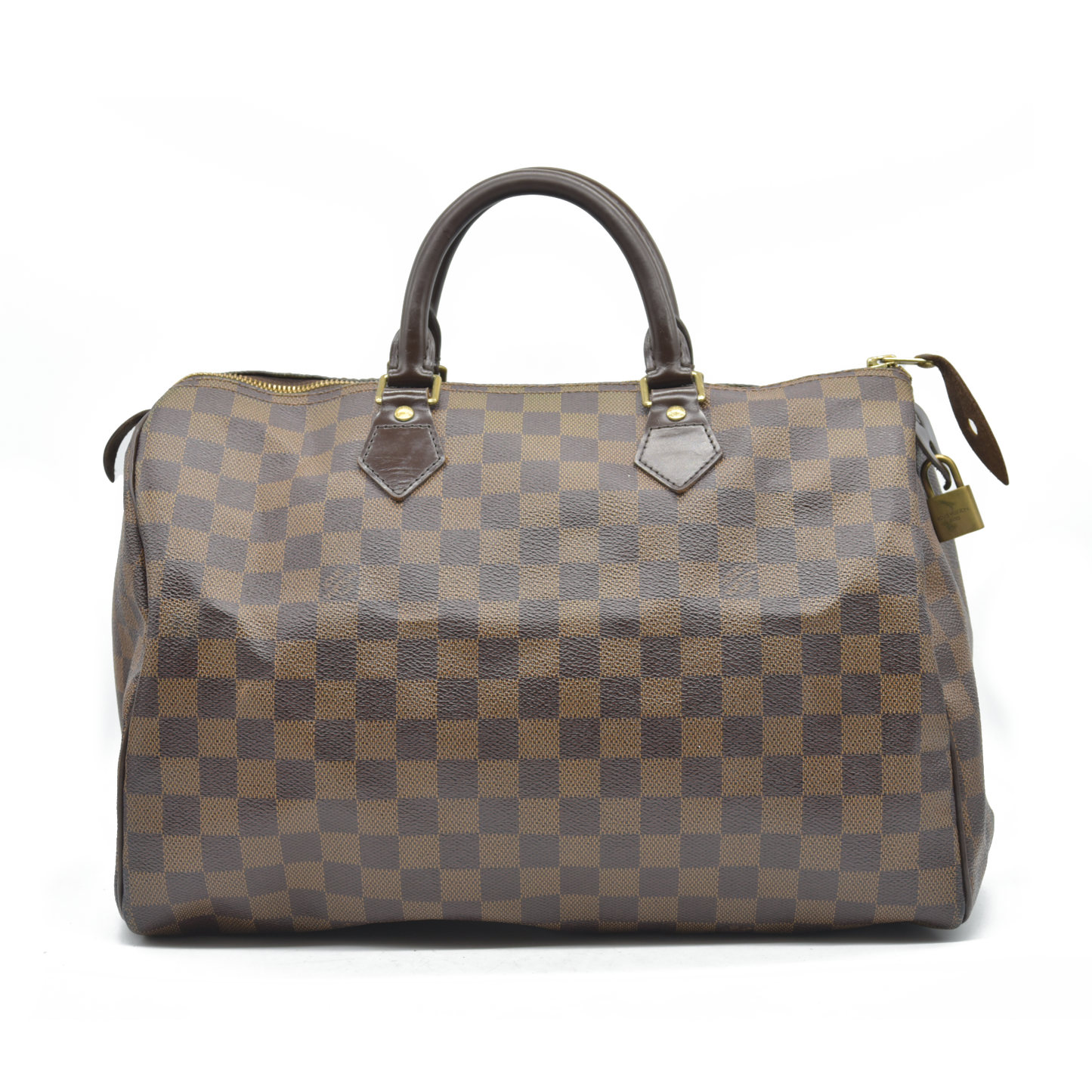$1730 Louis Vuitton  Damier Ebene Speedy 35 DU0120 2010