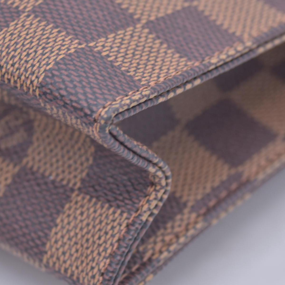 $760 1996 LOUIS VUITTON Damier Ebene Toiletry Pouch 26 TH0956
