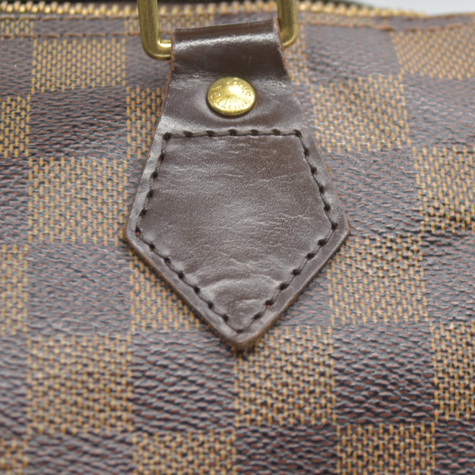 $1730 Louis Vuitton  Damier Ebene Speedy 35 DU0120 2010