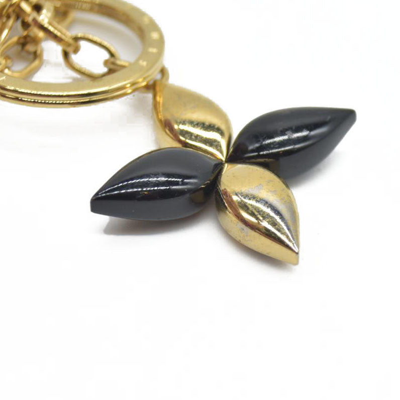 $370 Louis Vuitton LV Twist Black Resin Gold Tone Key Holder / Bag Charm AUCTION
