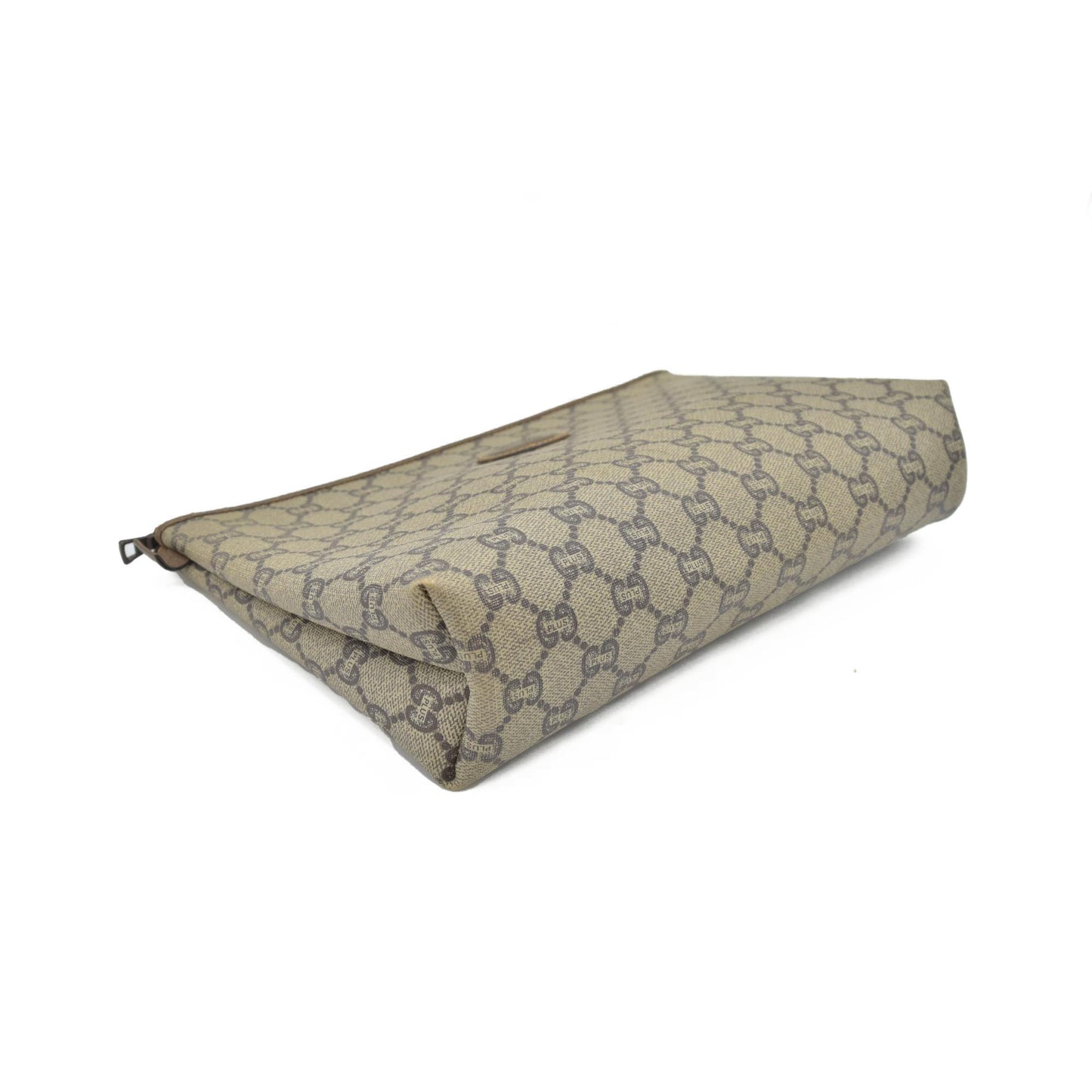 $1010 Gucci GG  Gucci Plus PVC Leather Pouch Clutch Bag