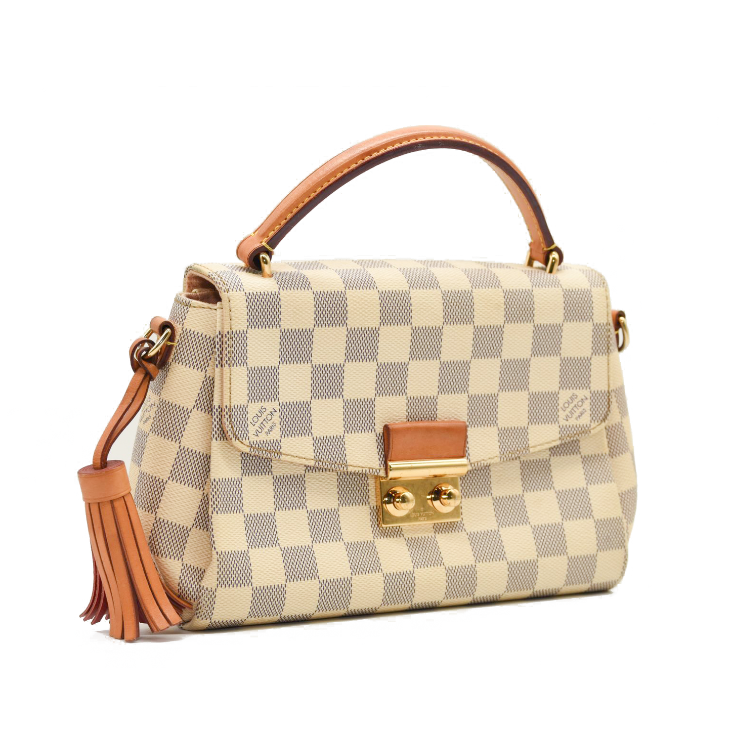 USED $1960 Louis Vuitton Damier Azur Croisette