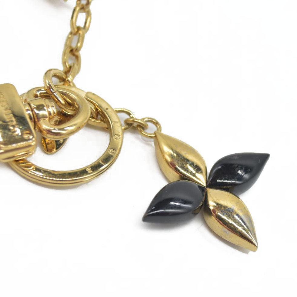 $370 Louis Vuitton LV Twist Black Resin Gold Tone Key Holder / Bag Charm AUCTION