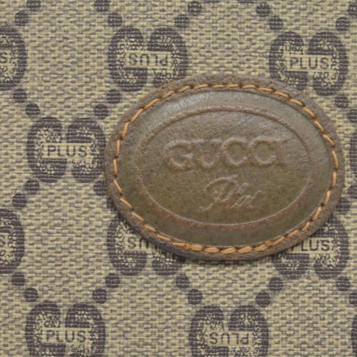 $1010 Gucci GG  Gucci Plus PVC Leather Pouch Clutch Bag