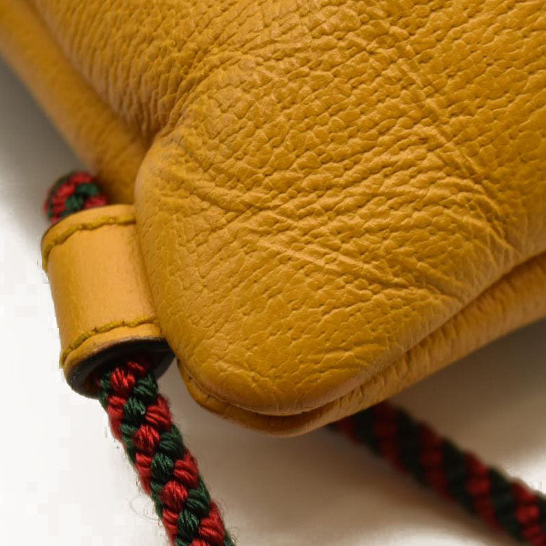 Gucci  GG Supreme Monogram Neo Vintage Drawstring Backpack Beige New Acero Crop