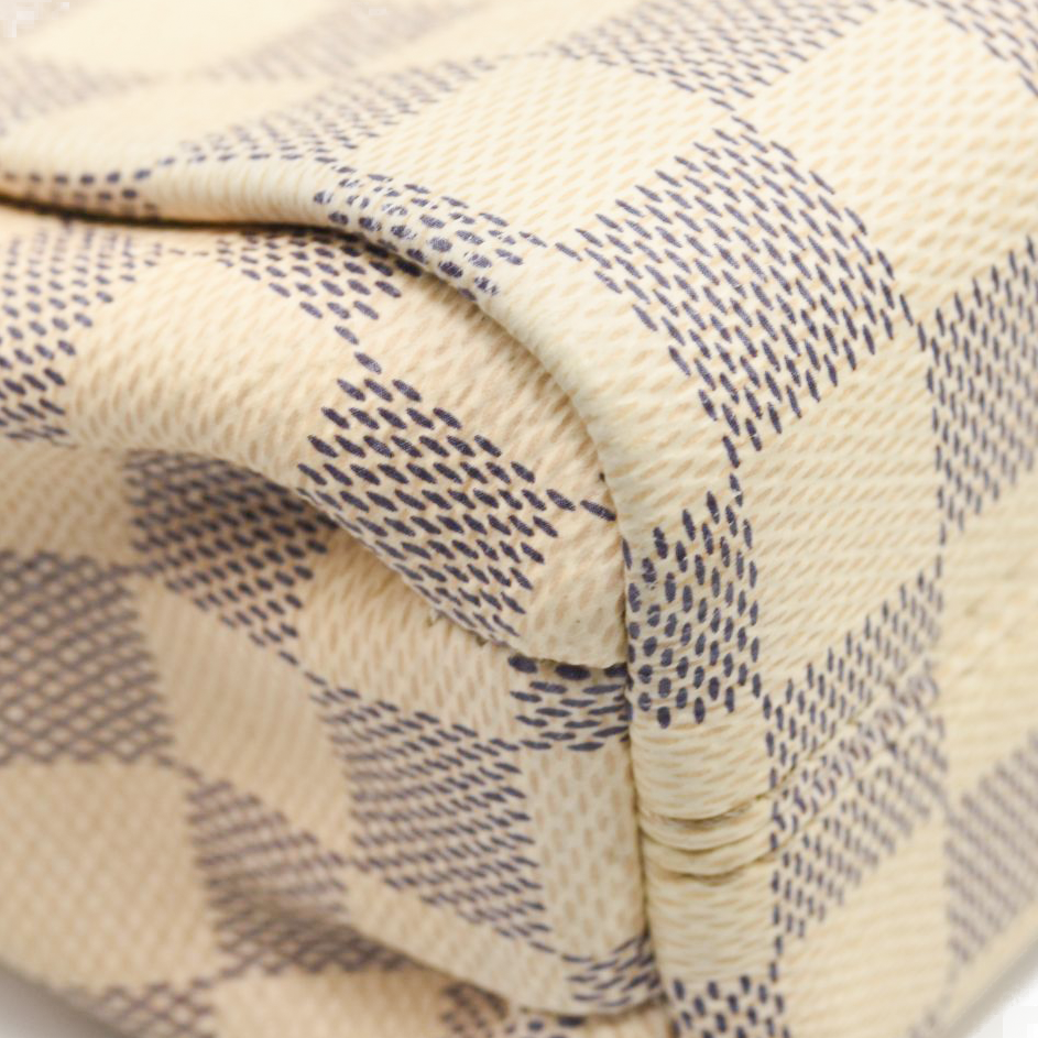 USED $1960 Louis Vuitton Damier Azur Croisette