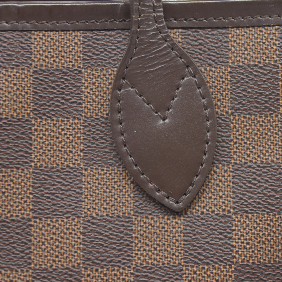 $2190 Louis Vuitton 2016 Damier Ebene Neverfull MM AR4166
