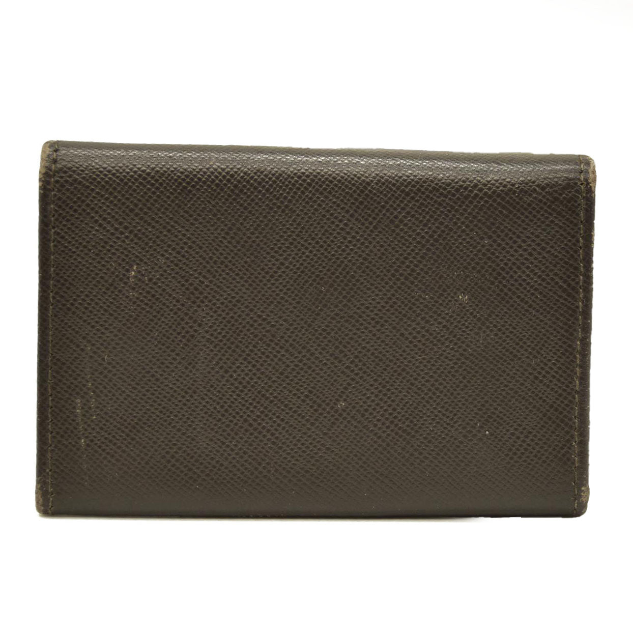 PRADA Saffiano Leather 6 Ring Key Case Brown