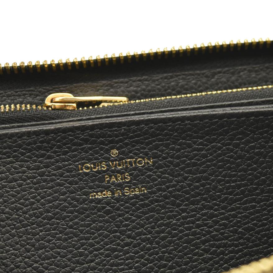 LOUIS VUITTON Empreinte Zippy Wallet Black