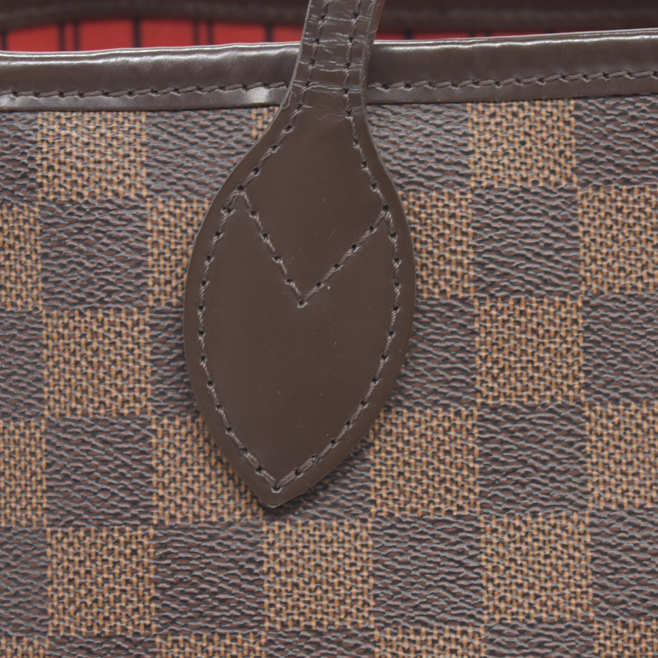 $2190 Louis Vuitton 2016 Damier Ebene Neverfull MM AR4166