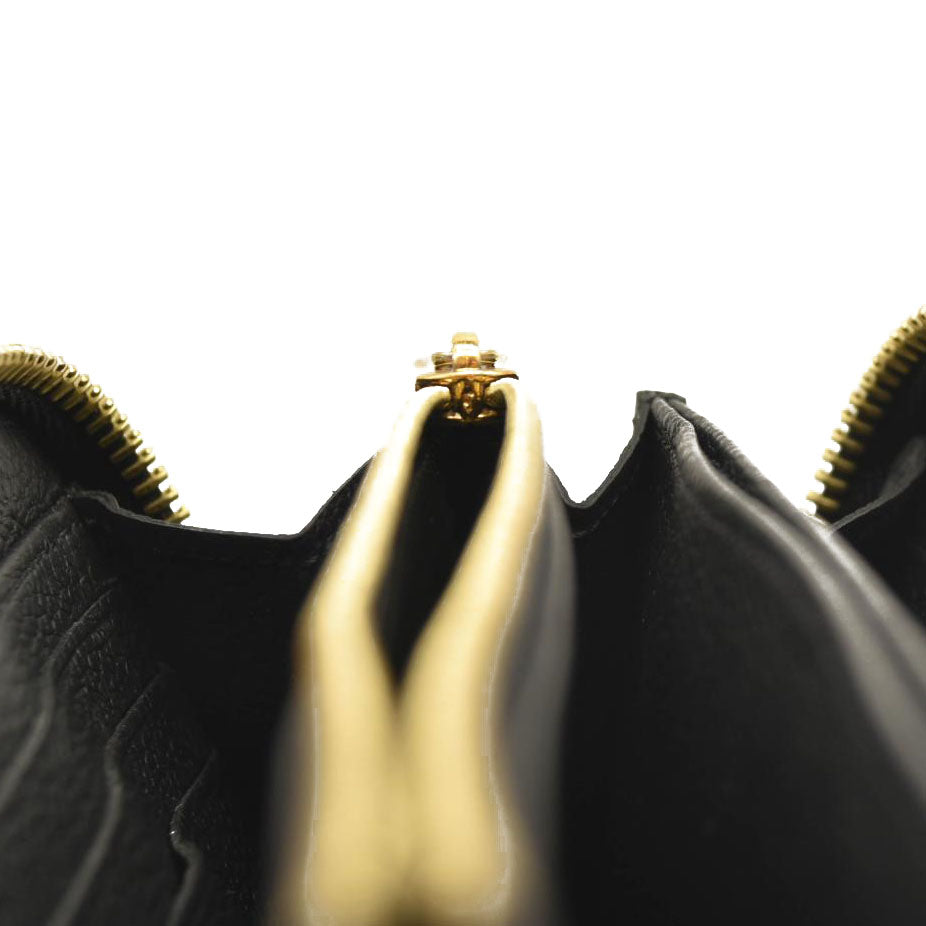 LOUIS VUITTON Empreinte Zippy Wallet Black