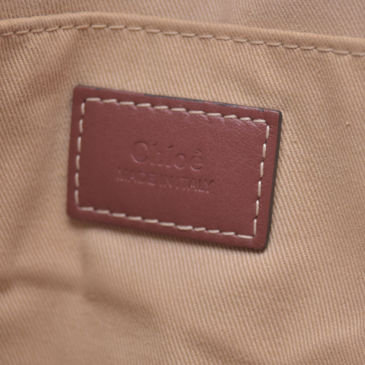 $1250 CHLOE Woody Medium Canvas Leather Tote Shoulder Bag