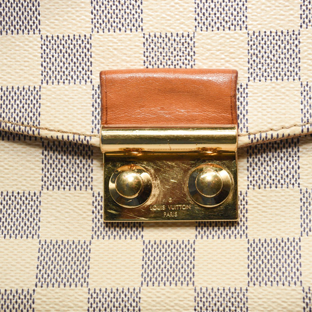 USED $1960 Louis Vuitton Damier Azur Croisette