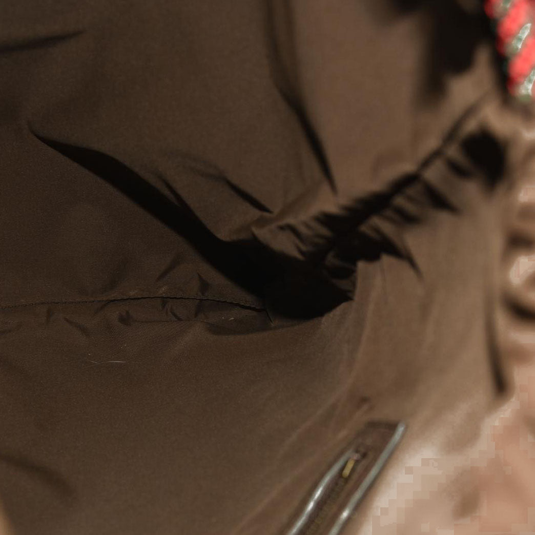 Gucci  GG Supreme Monogram Neo Vintage Drawstring Backpack Beige New Acero Crop