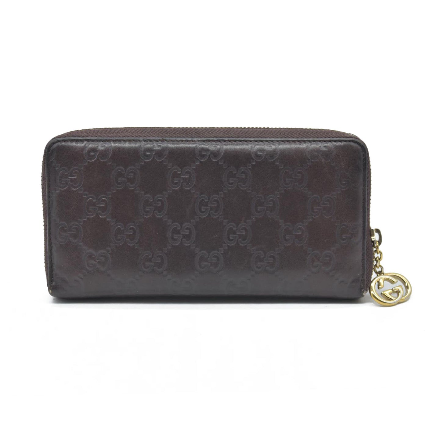 $900 CONSIGNMENT Gucci Leather Printed Continental Wallet