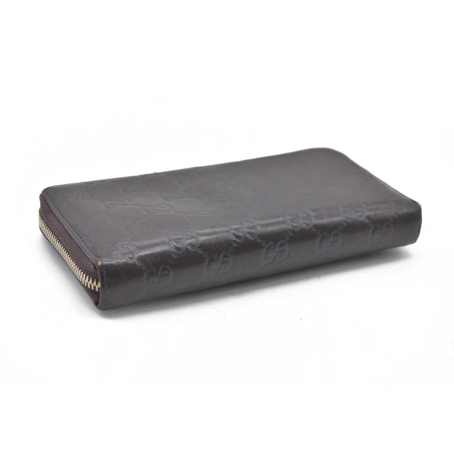 $900 CONSIGNMENT Gucci Leather Printed Continental Wallet