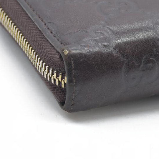 $900 CONSIGNMENT Gucci Leather Printed Continental Wallet