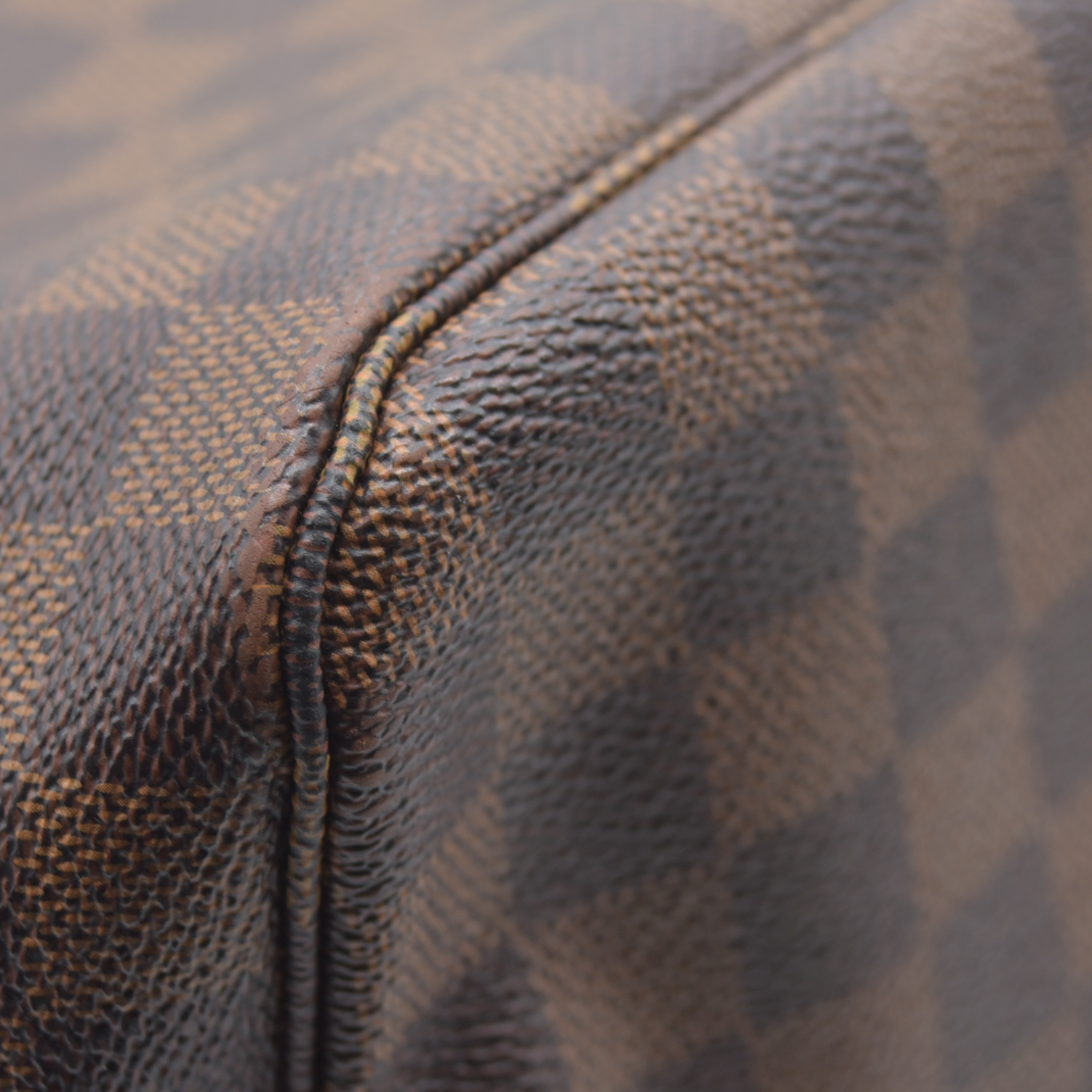 $2190 Louis Vuitton 2016 Damier Ebene Neverfull MM AR4166