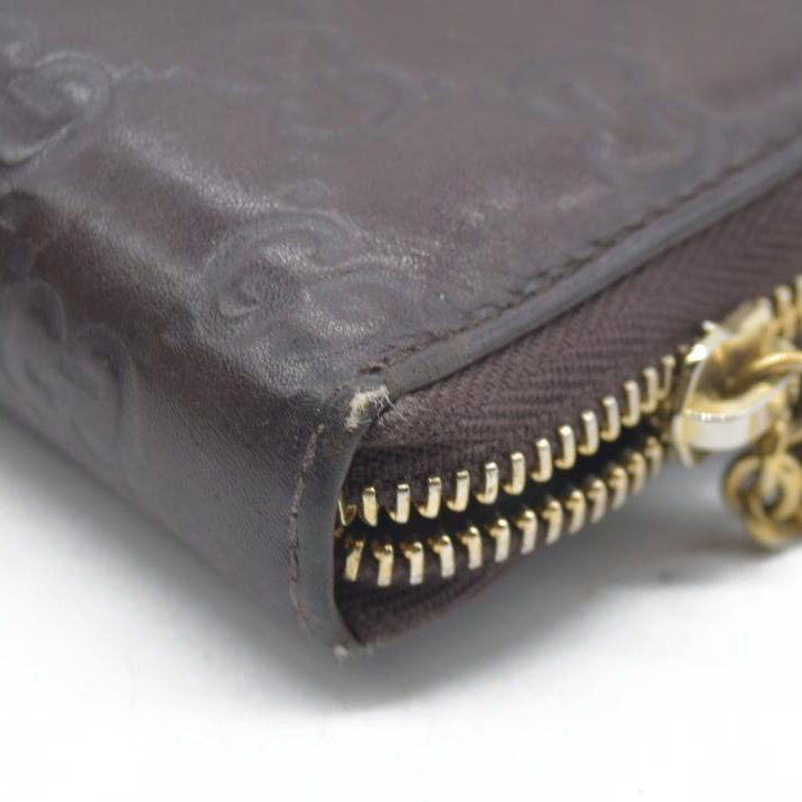 $900 CONSIGNMENT Gucci Leather Printed Continental Wallet