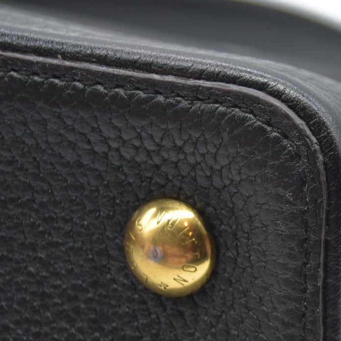 Louis Vuitton  Taurillon Capucines MM Black $7700