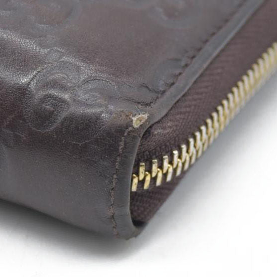 $900 CONSIGNMENT Gucci Leather Printed Continental Wallet