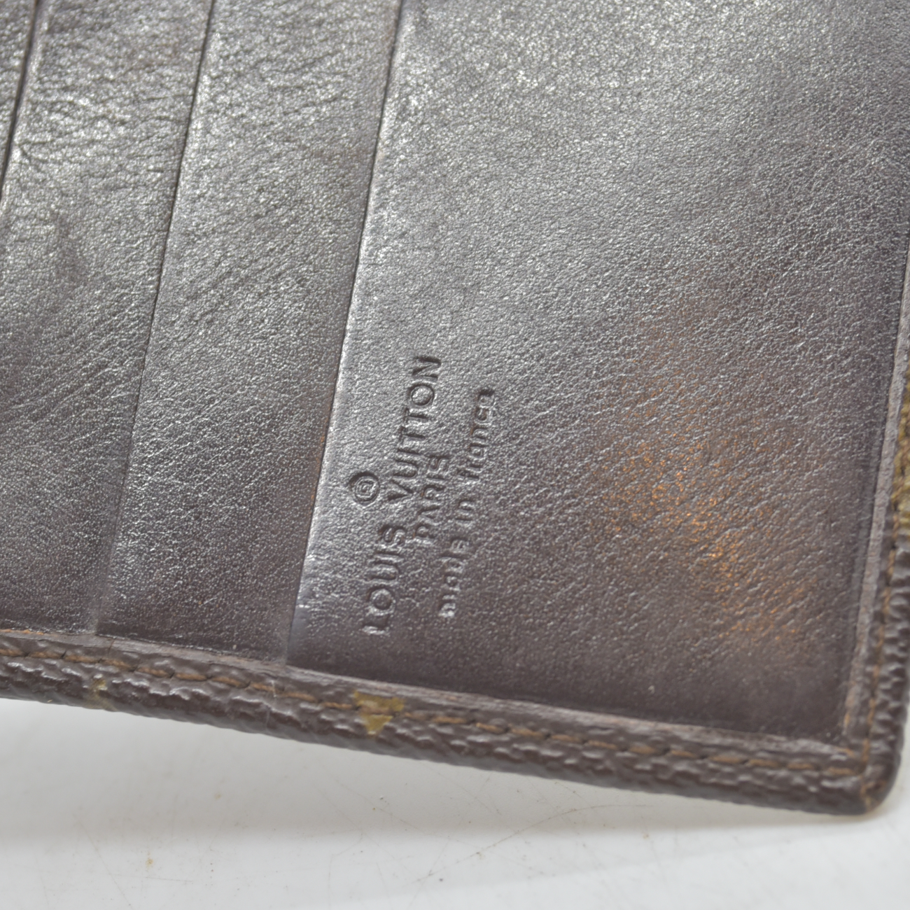 Vintage Louis Vuitton Monogram Bifold Wallet Brown
