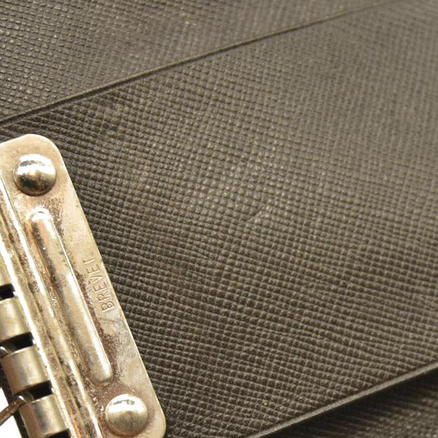 PRADA Saffiano Leather 6 Ring Key Case Brown