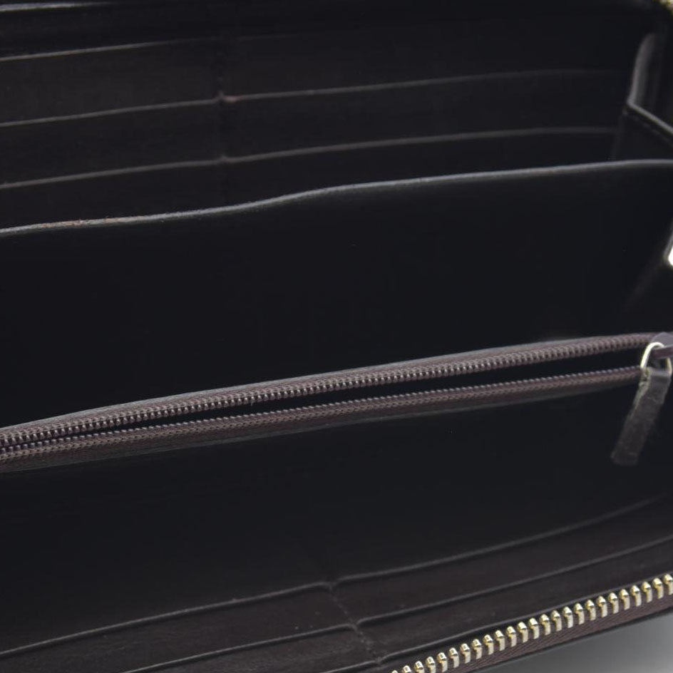 $900 CONSIGNMENT Gucci Leather Printed Continental Wallet