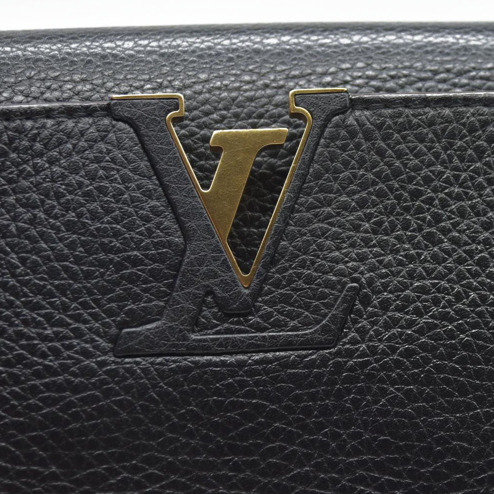 Louis Vuitton  Taurillon Capucines MM Black $7700