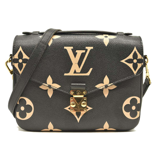 Louis Vuitton Empreinte Monogram Giant Pochette Metis Black Beige