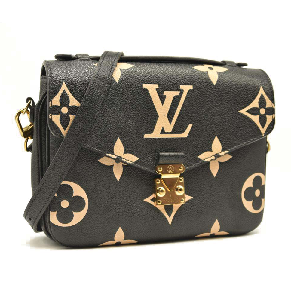 Louis Vuitton Empreinte Monogram Giant Pochette Metis Black Beige