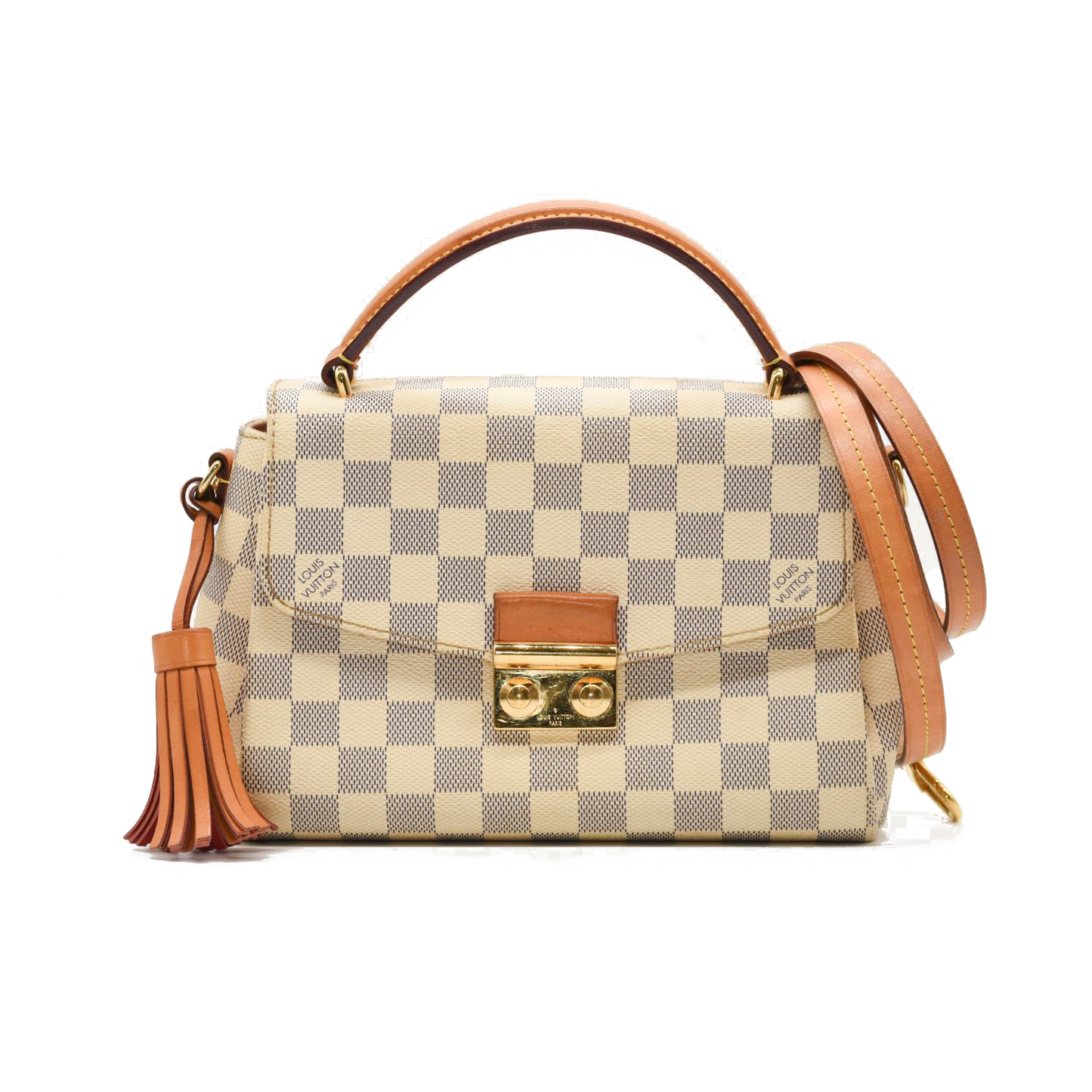 USED $1960 Louis Vuitton Damier Azur Croisette