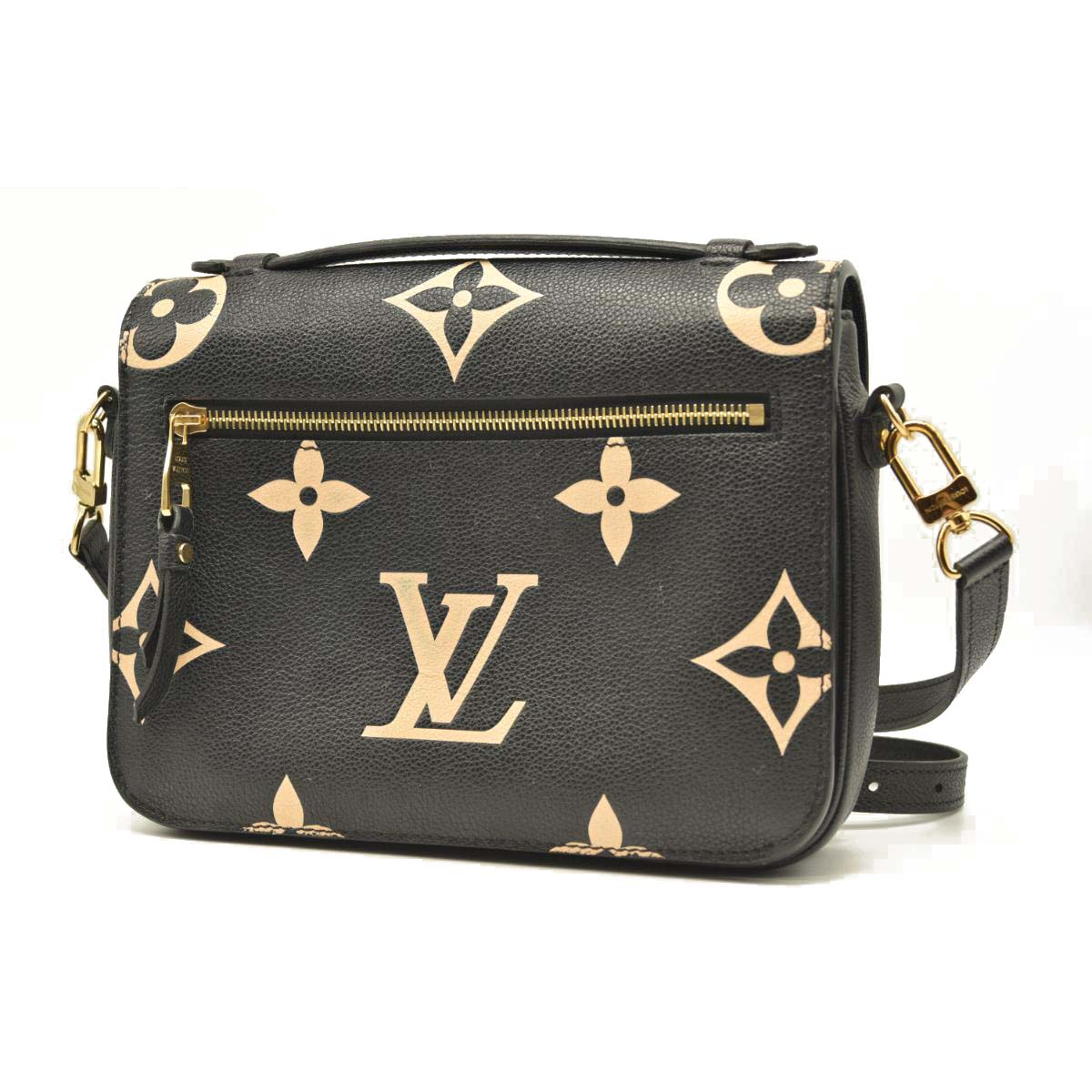 Louis Vuitton Empreinte Monogram Giant Pochette Metis Black Beige