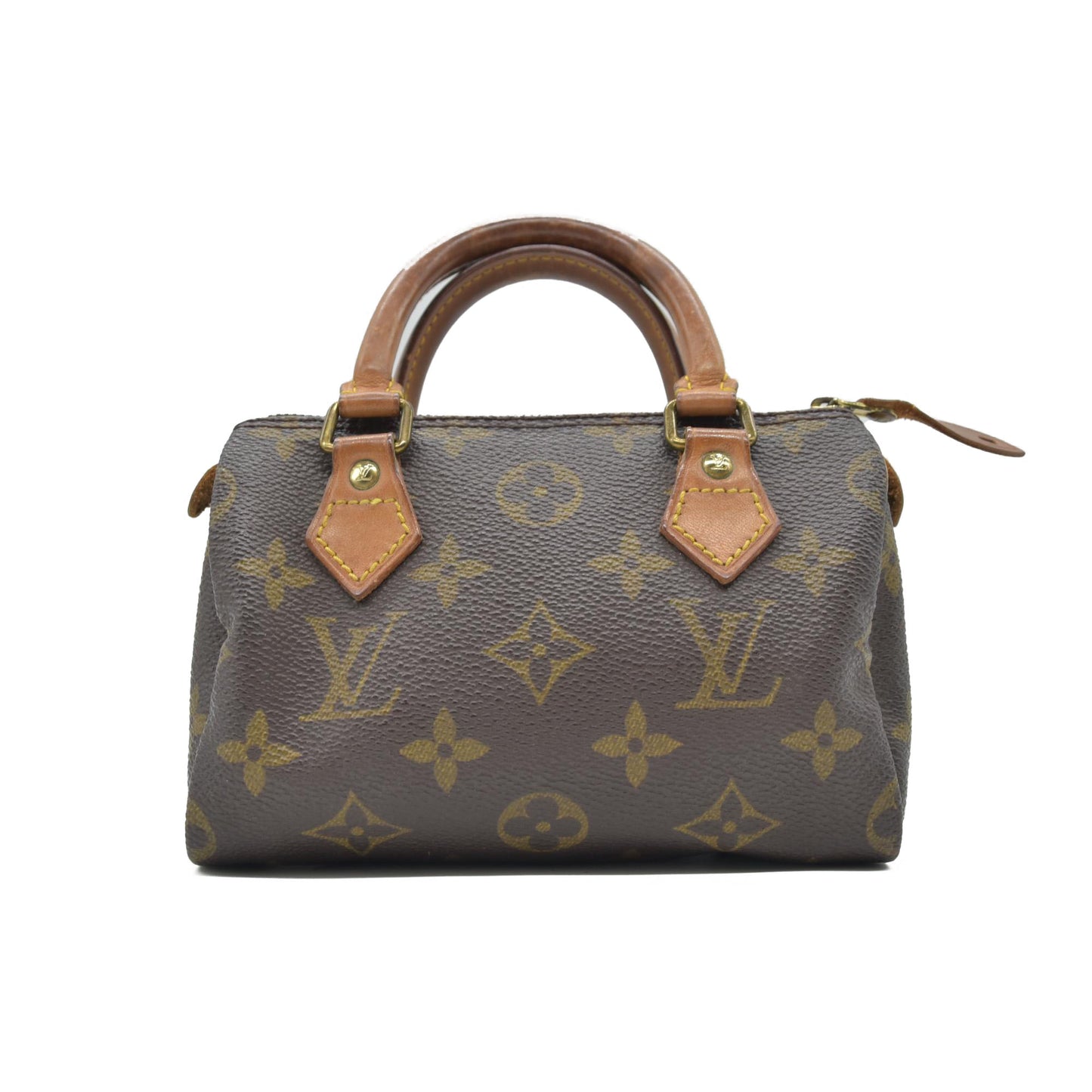 $1800 Louis Vuitton Monogram Mini Speedy Hand Bag TH0942