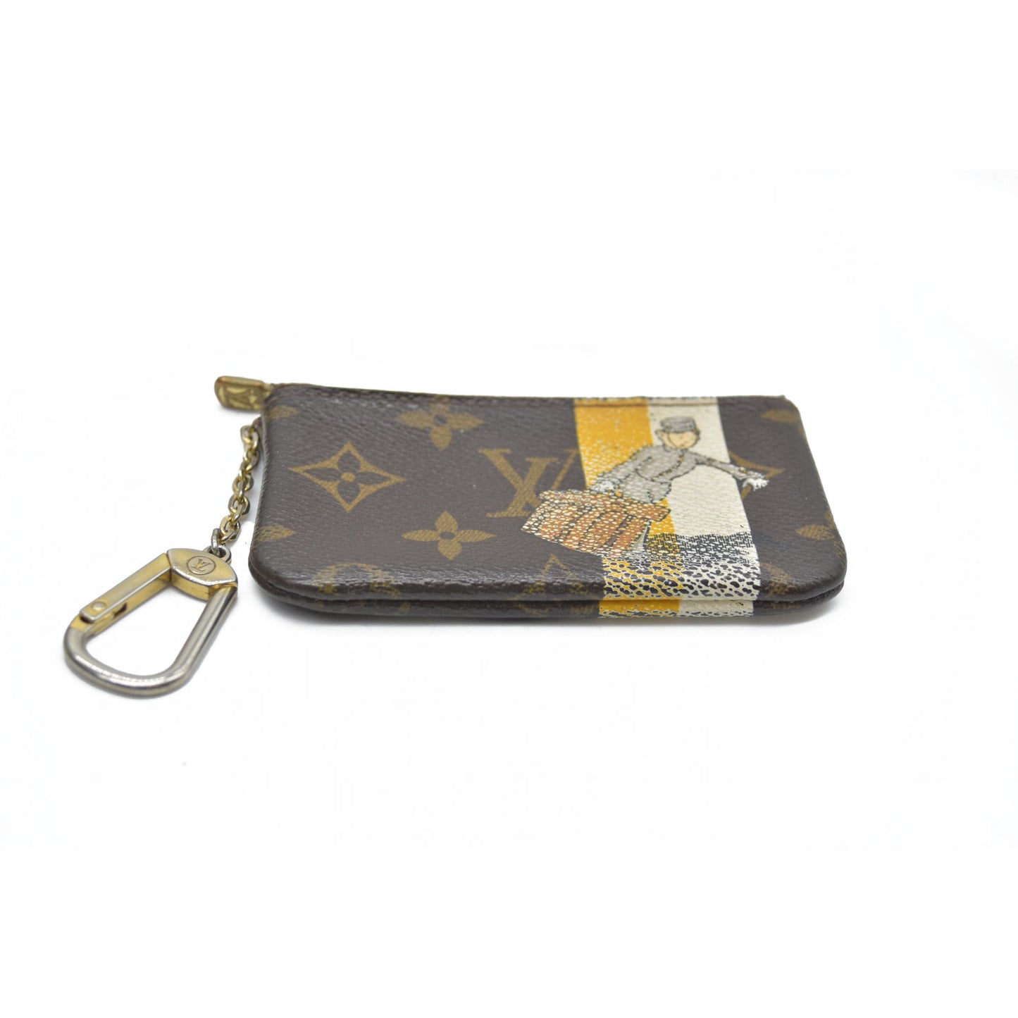 $530 CONSIGNMENT Louis Vuitton  Monogram Groom Key Pouch
