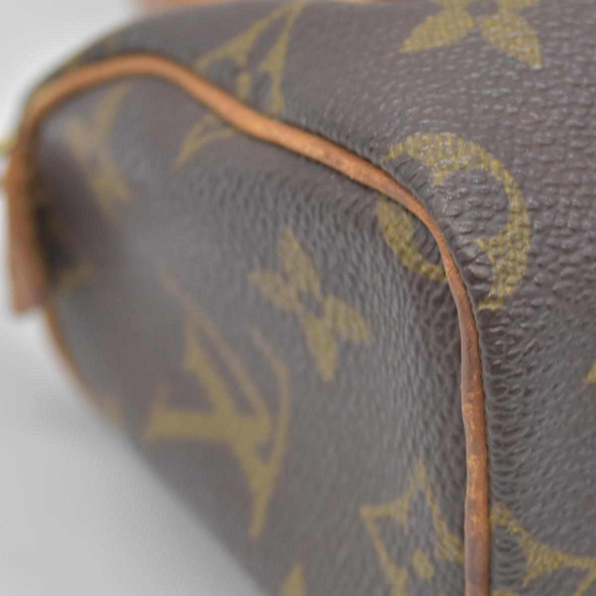 $1800 Louis Vuitton Monogram Mini Speedy Hand Bag TH0942